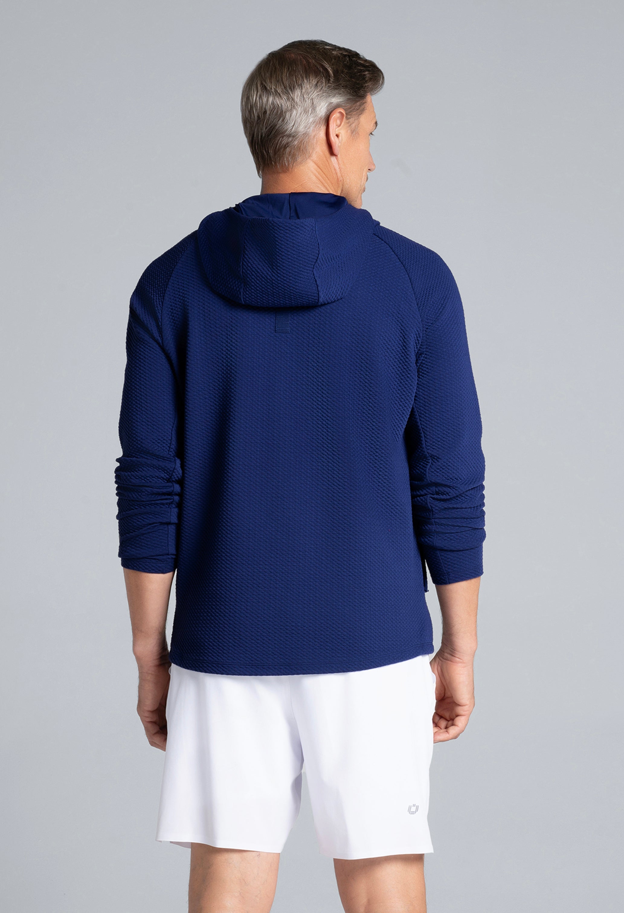 Solid Popcorn Stitch Hoody - 94001