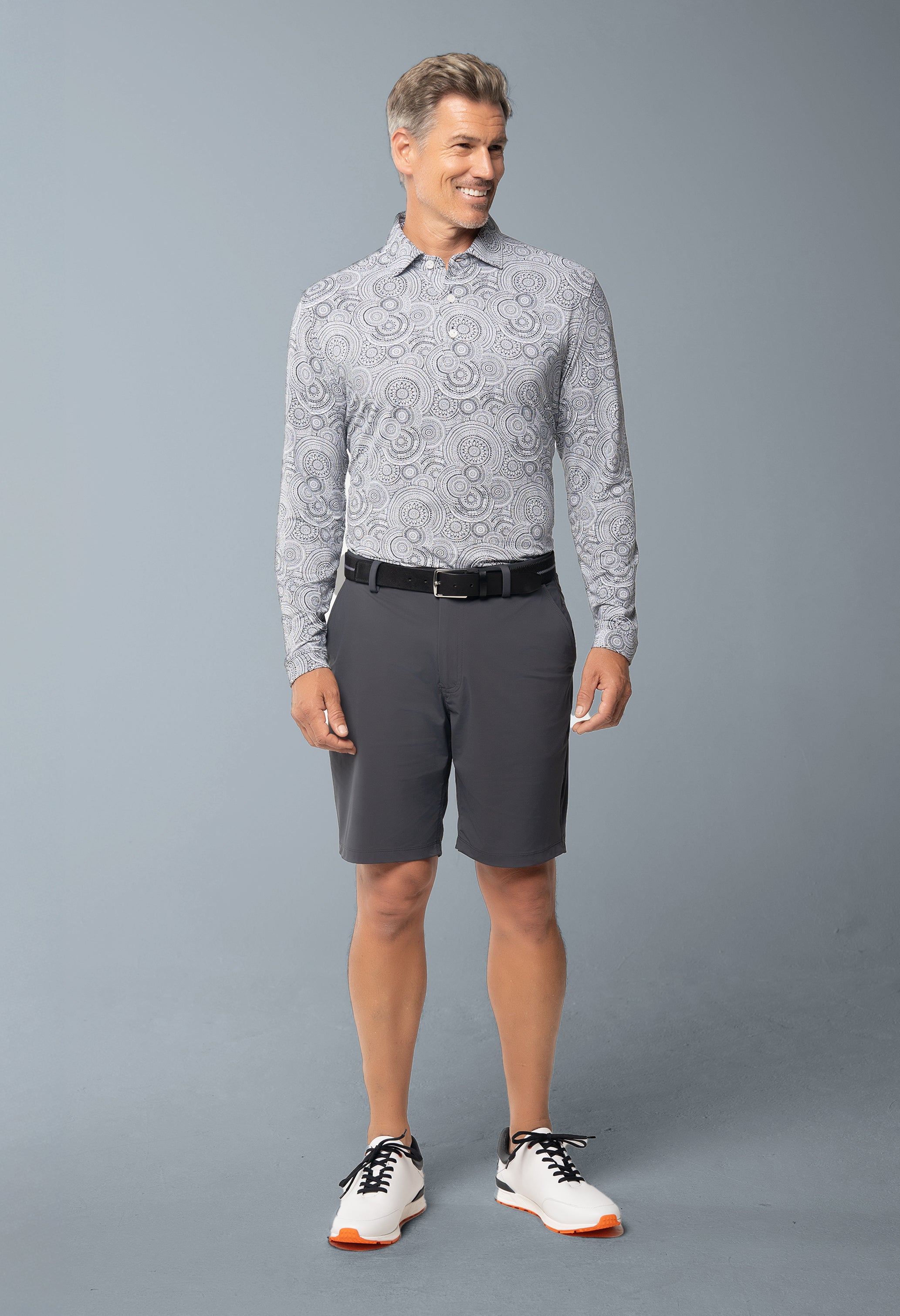 Pricilla Print Long Sleeve Polo – 95173 (Modern Fit)